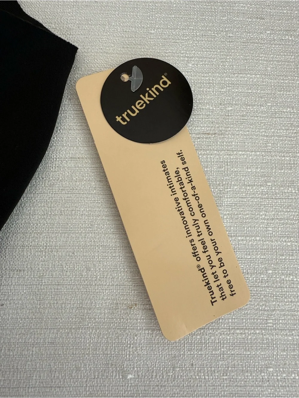 New TrueKind Seamless Black Wireless V-Neck Bralette - Women Intimates 4XL